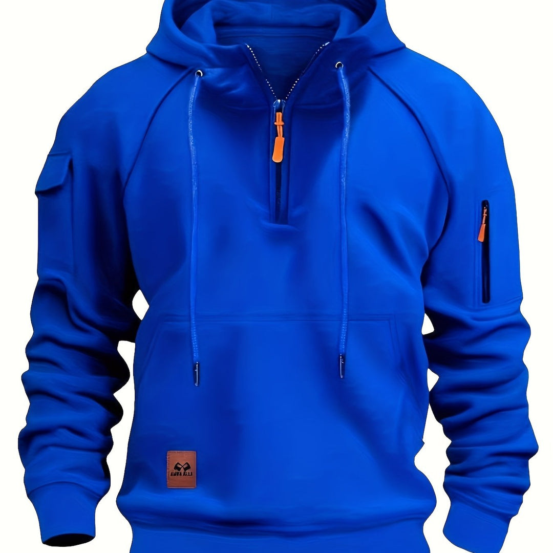 Użytkowy zamek 1/4 bluza z kapturem