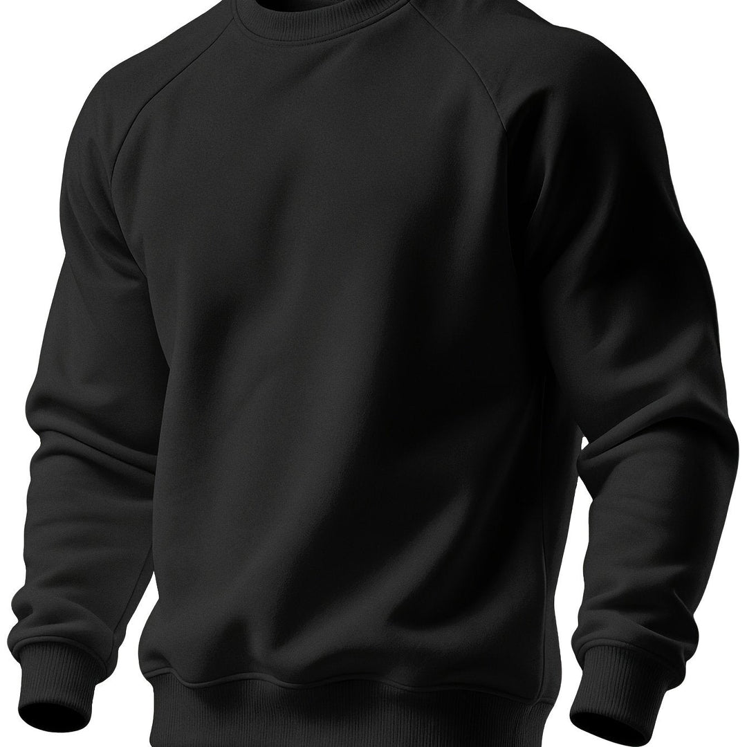 Klasyczny Raglan bluza z okrągłym dekoltem