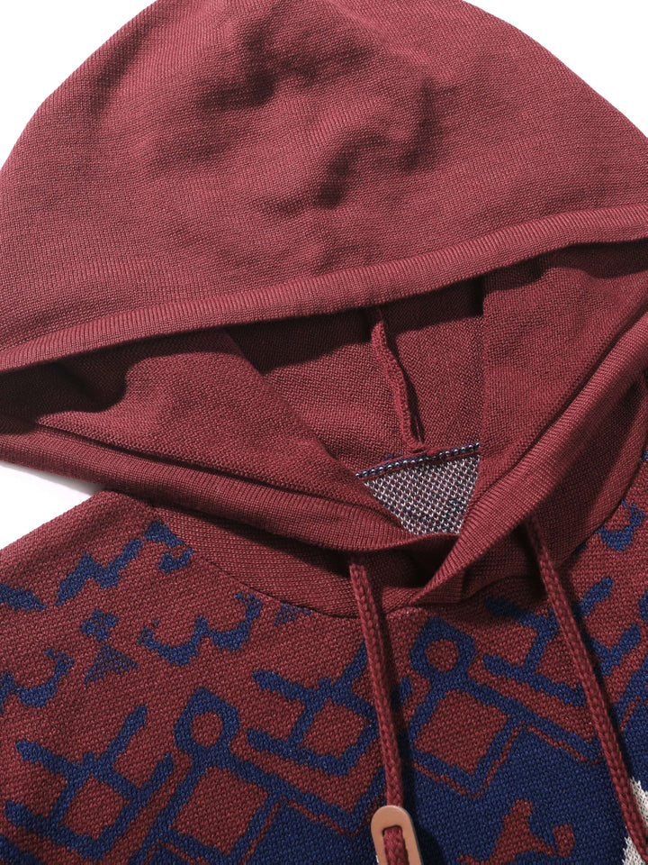 Christmas z kapturem sweter