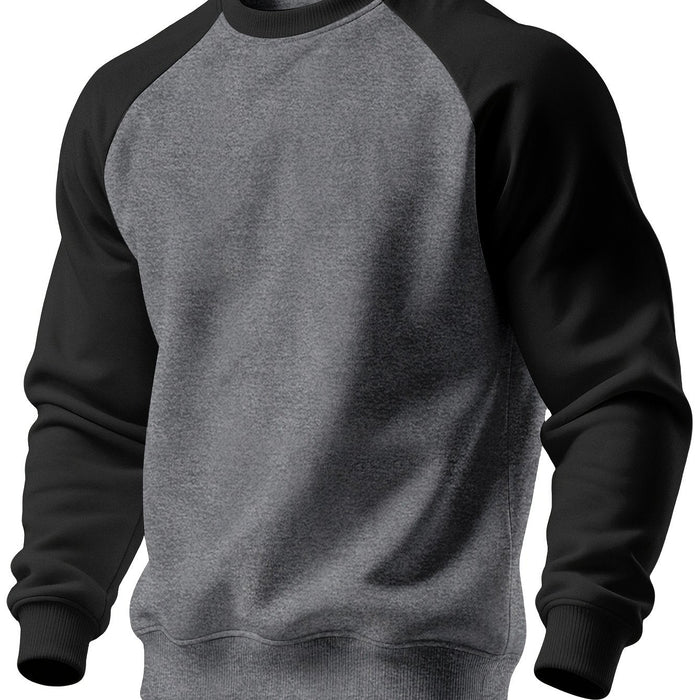Klasyczny Raglan bluza z okrągłym dekoltem