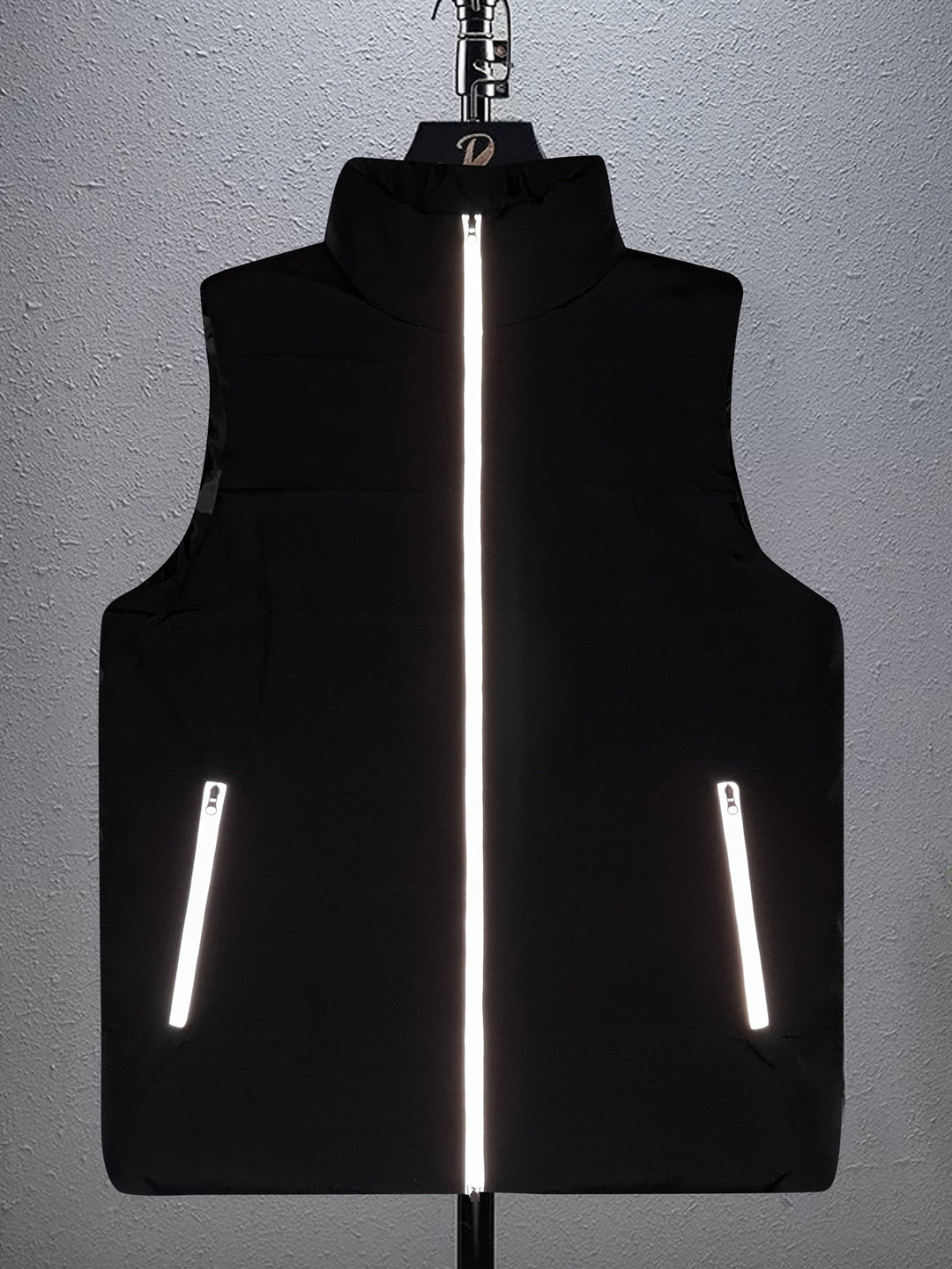 Pikowany Zip-Up kamizelka