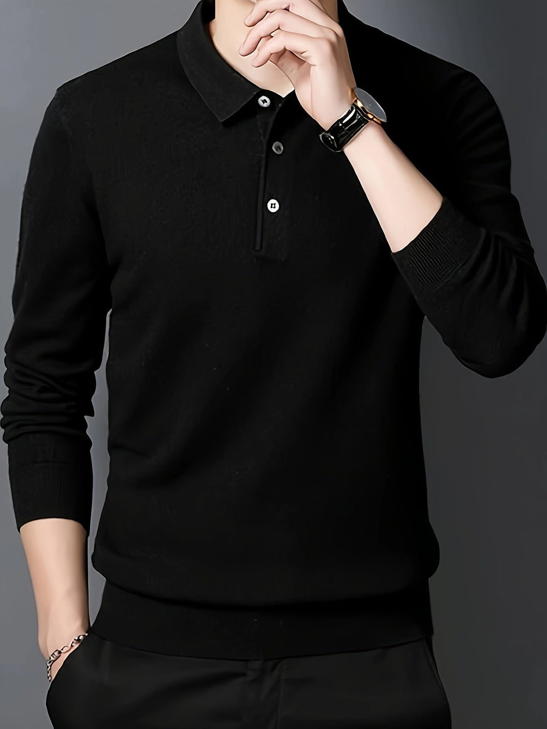 Elegancki z kołnierzem koszulka polo