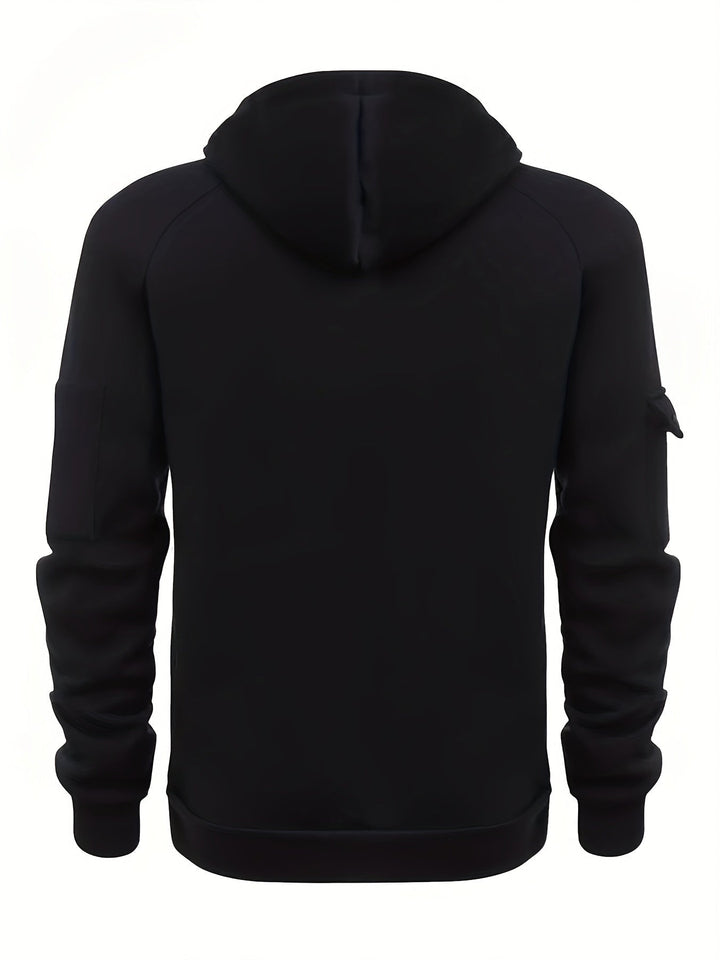 Użytkowy zamek 1/4 bluza z kapturem