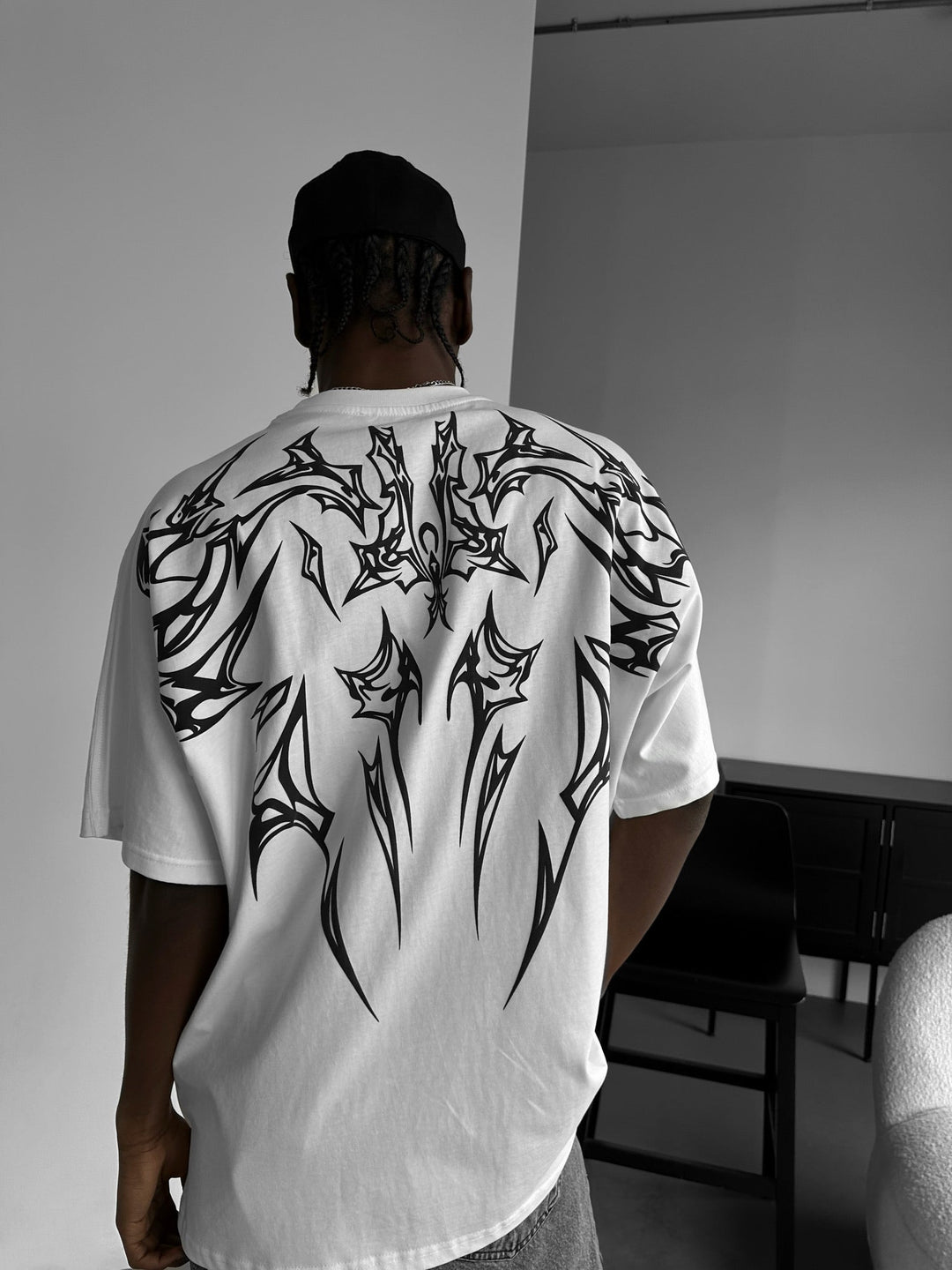 Koszulka Oversize Mafia Tribal - Ecru