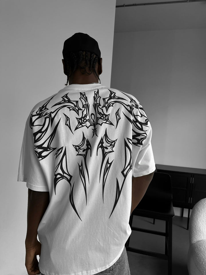 Koszulka Oversize Mafia Tribal - Ecru