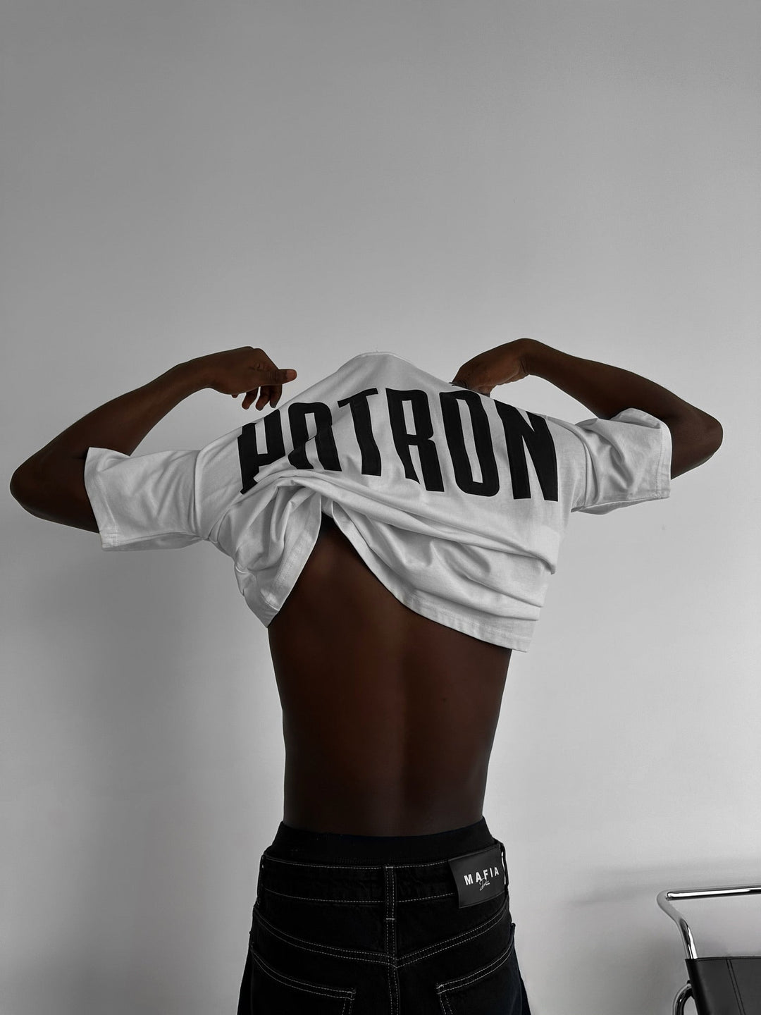 T-shirt Oversize Patron - Ecru