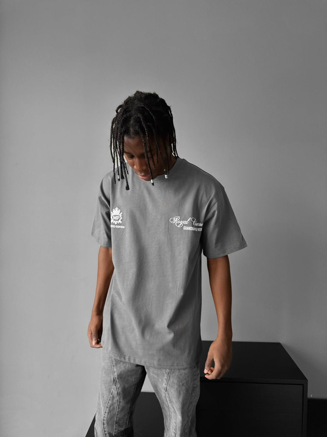 T-shirt Oversize Royale Essence - Antracyt