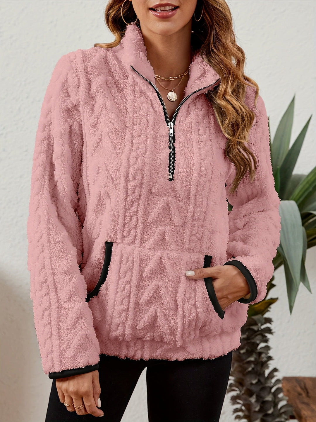 Przytulny zamek 1/2 sweter