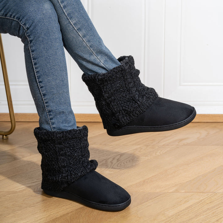 Przytulna dzianina-Cuff buty