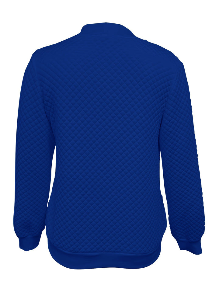 Pikowany-Texture Baseball kurtka