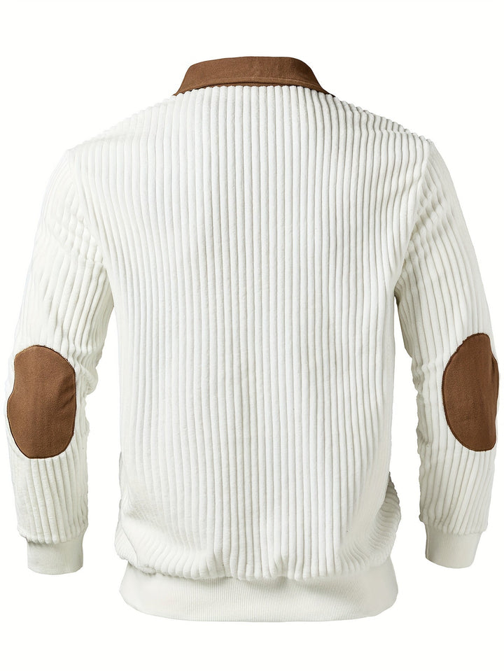 Two-Tone zamek 1/4 sweter