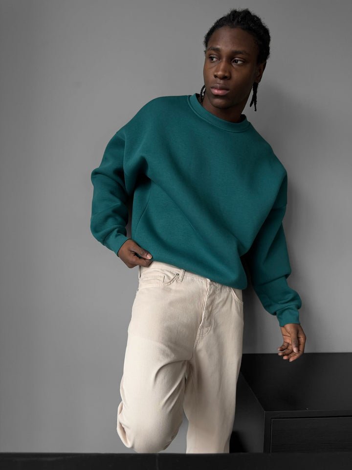 Oversize Basic Sweater - Morska Mchy