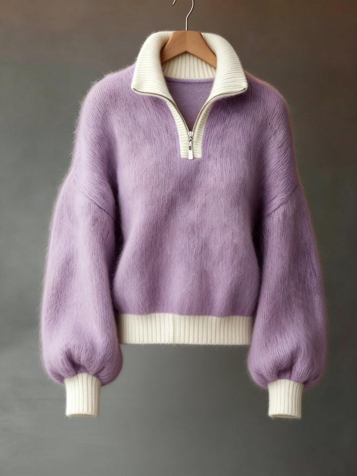 Swobodny zamek 1/2 sweter