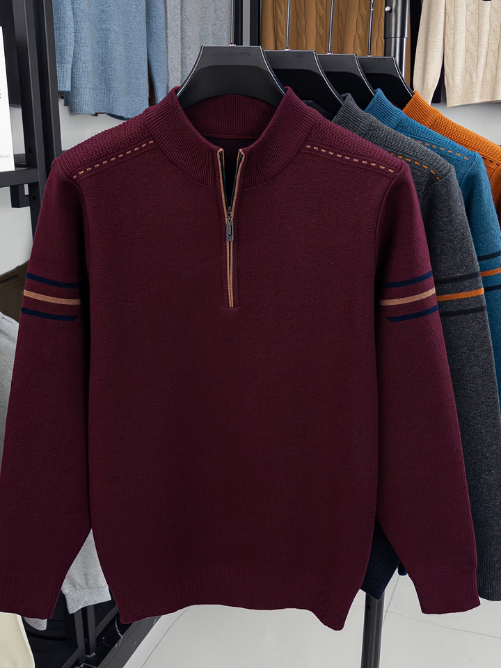 Zamek 1/2 dzianina sweter