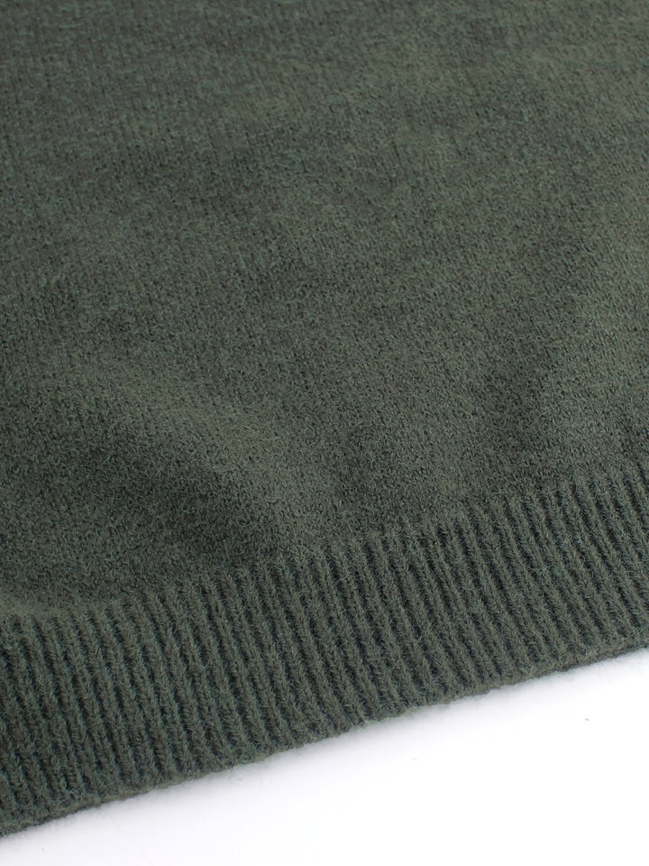 Striped-Cuff prążkowany sweter