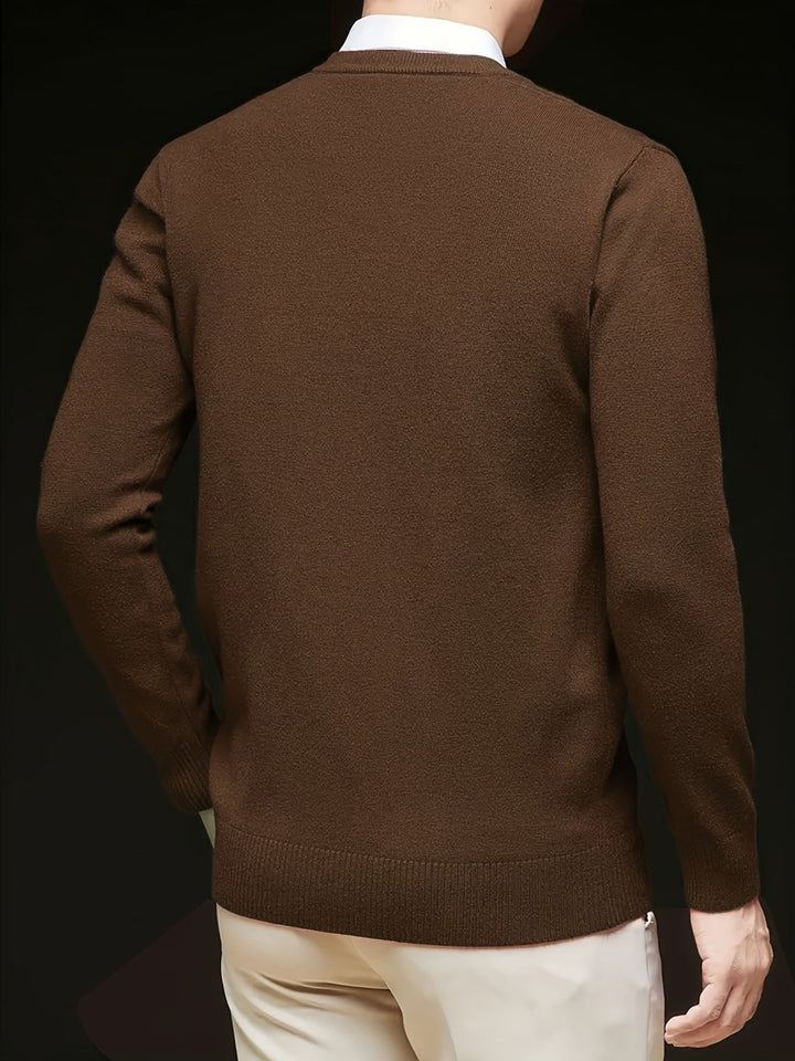 Elegancki sweter z dekoltem V