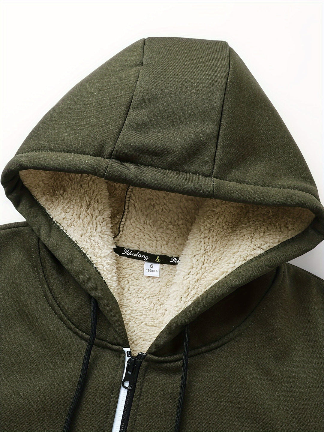 Przytulny z kapturem Zip-Up kurtka