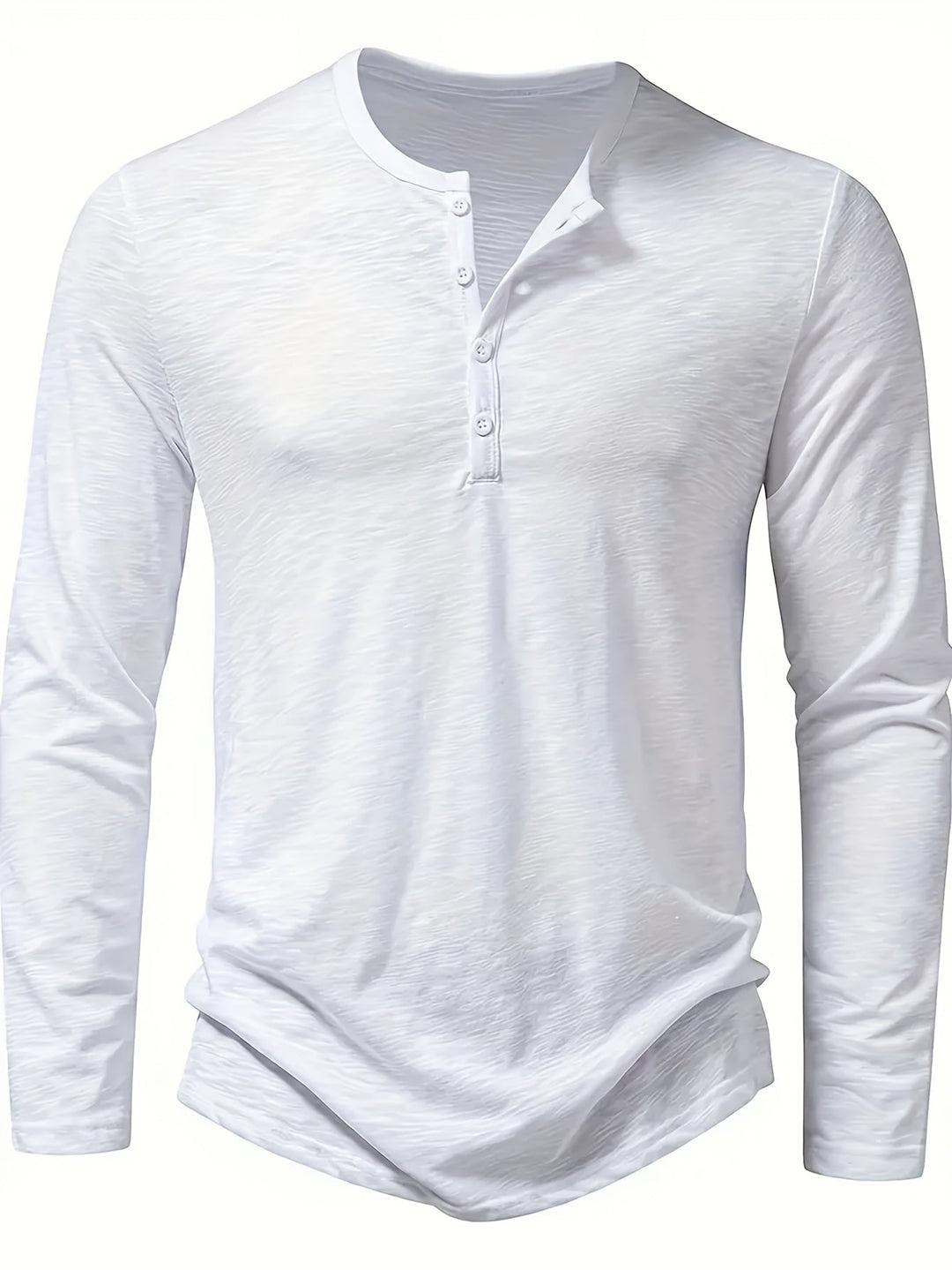 Klasyczny Button-Placket Henley