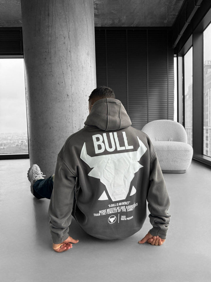 Oversize Bull Hoodie - Antracyt