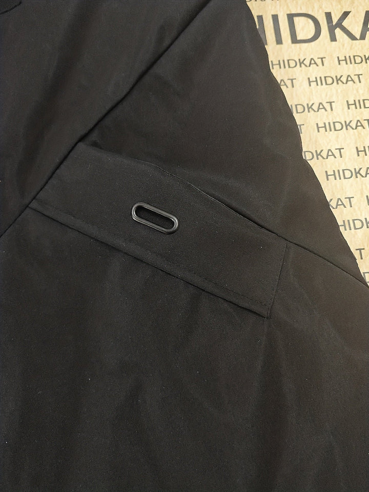 Z kapturem Mid-Length parka kurtka