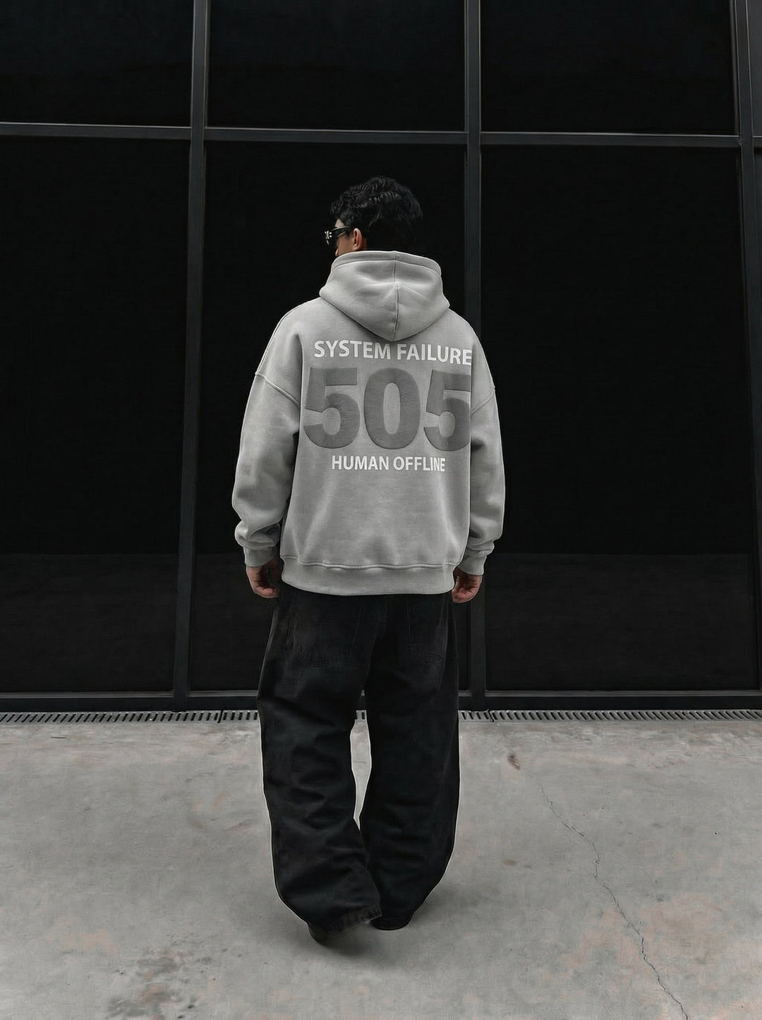 Hoodie Oversize 505 - Szary