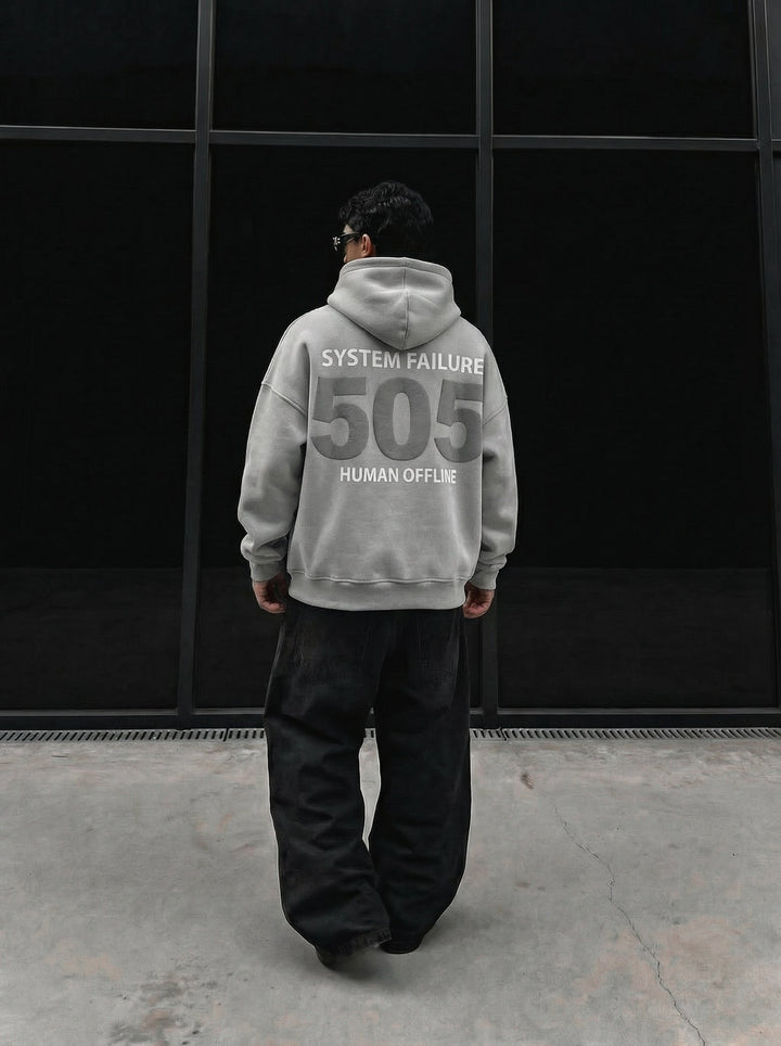 Hoodie Oversize 505 - Szary