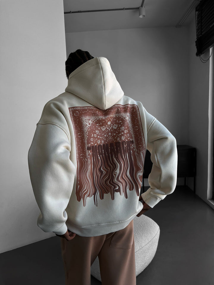 Oversize Monarch Hoodie - Beżowy