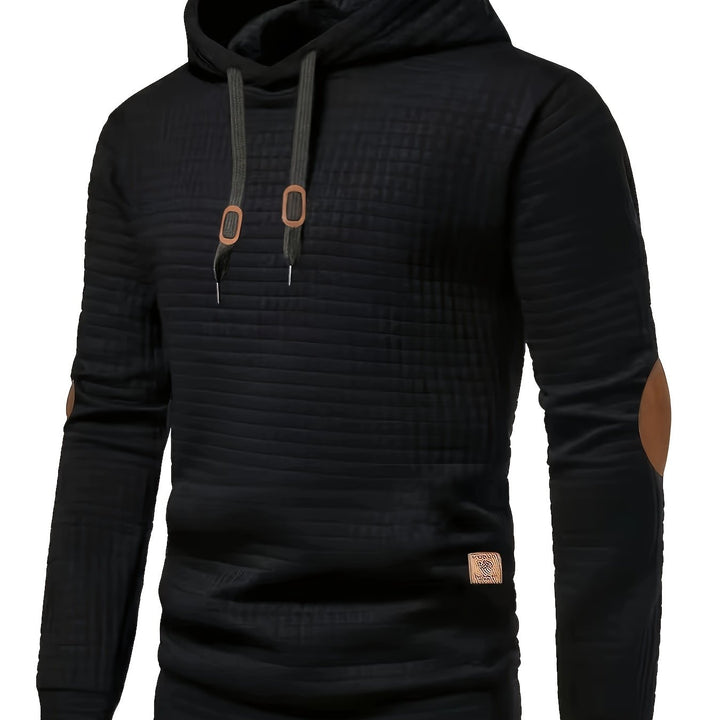 Fakturowany bluza z kapturem