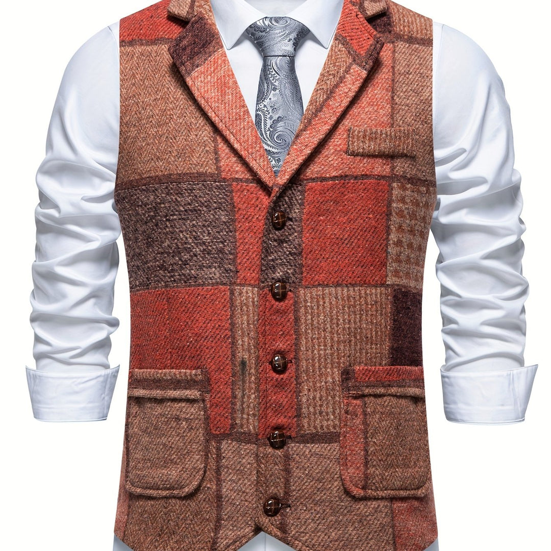 Patchwork dopasowany kamizelka