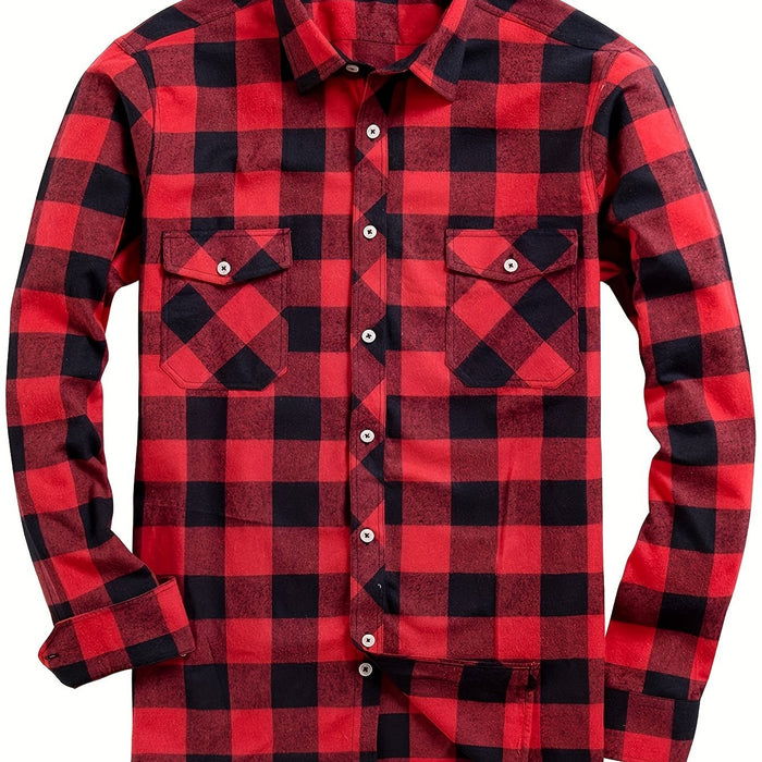 Klasyczny w kratę Flannel koszula