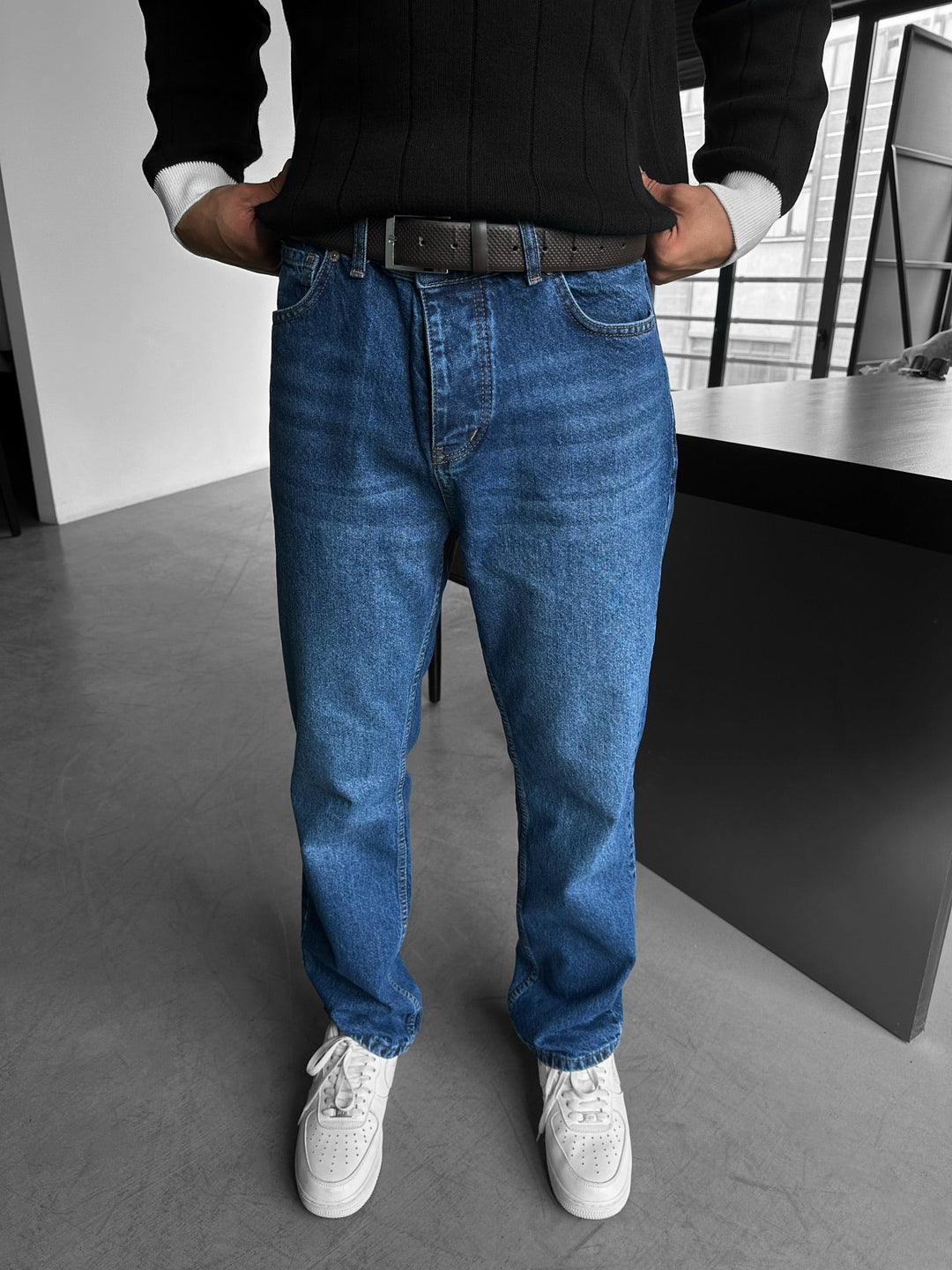 Baggy Jeans - Ciemnoniebieskie
