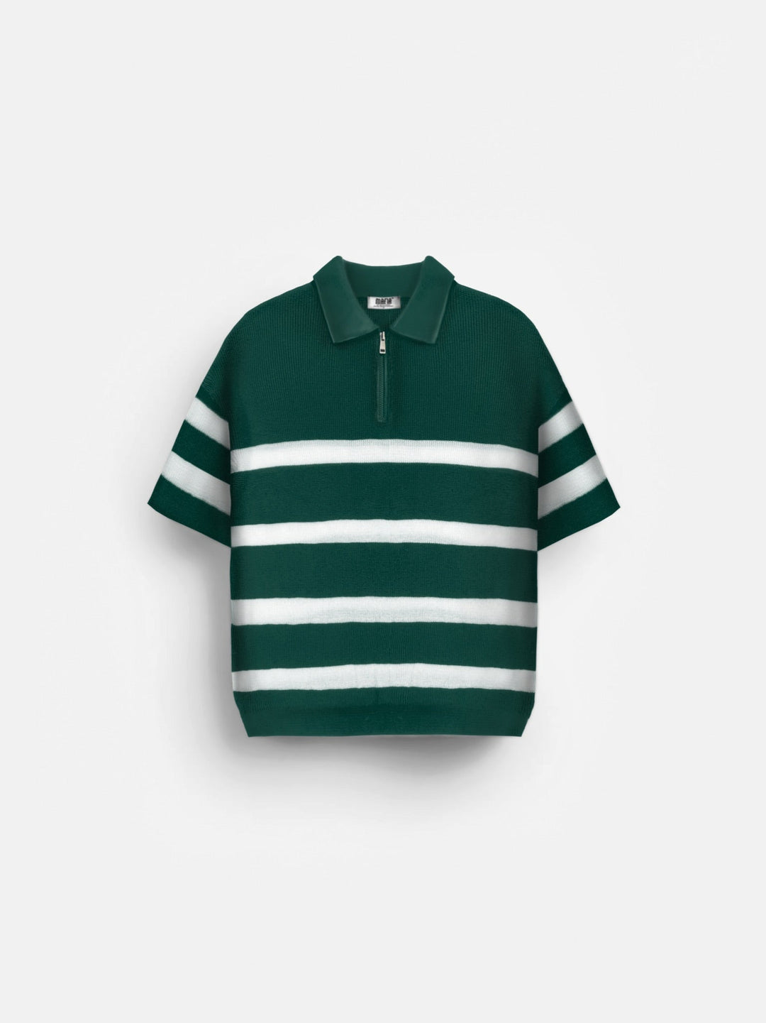 T-shirt z zamkiem błyskawicznym - Petrol
