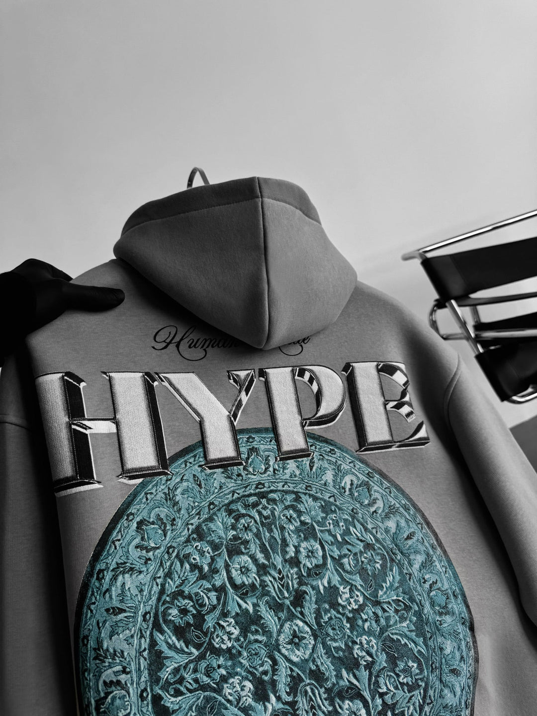Oversize Hype Hoodie - Szary