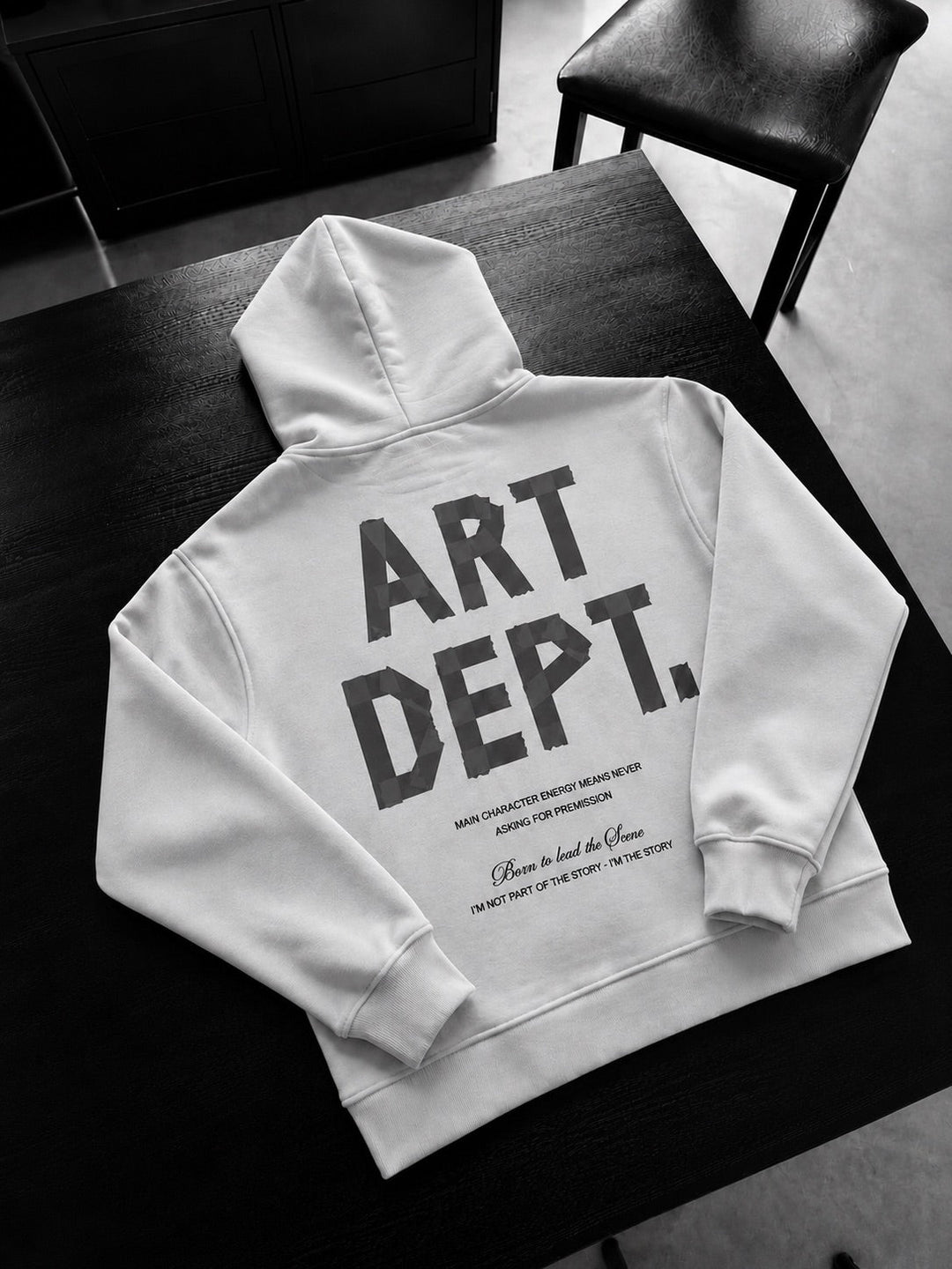 Oversize Art Dept. Hoodie - Ecru