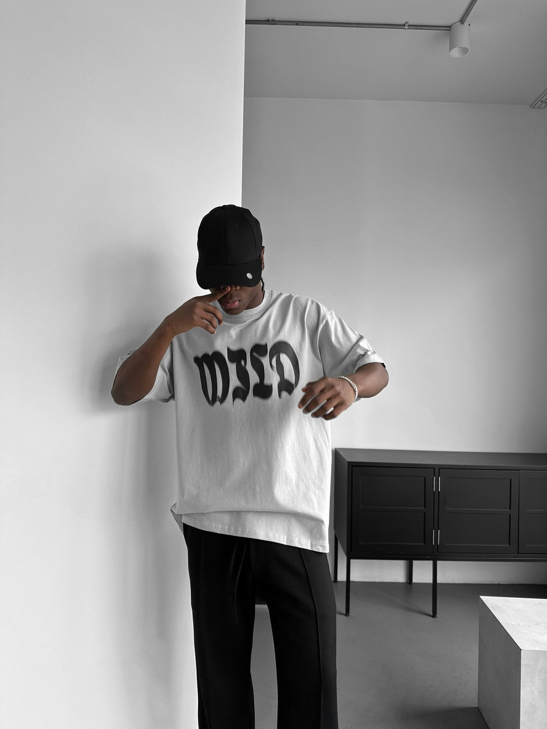 T-shirt Oversize Wild - Szary