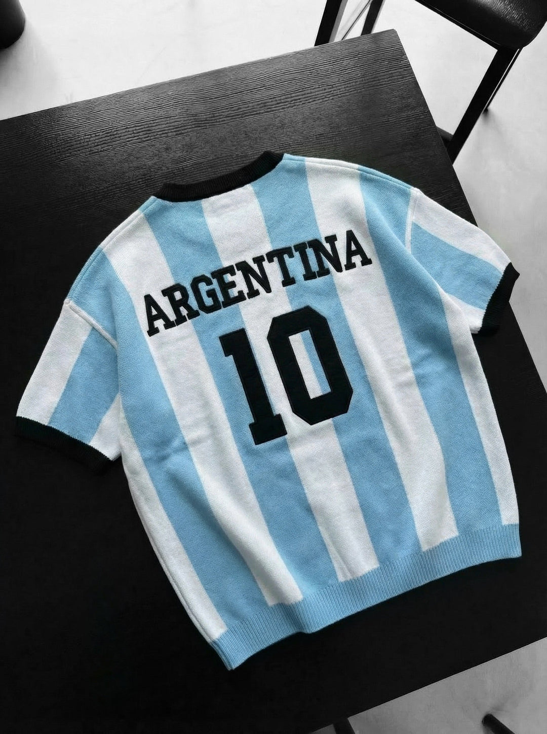 Oversize Argentina Knit T-shirt - Babyblue