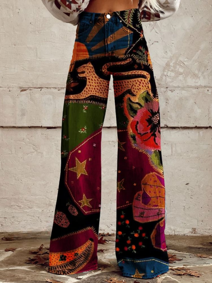 Elegancki boho Chic spodnie