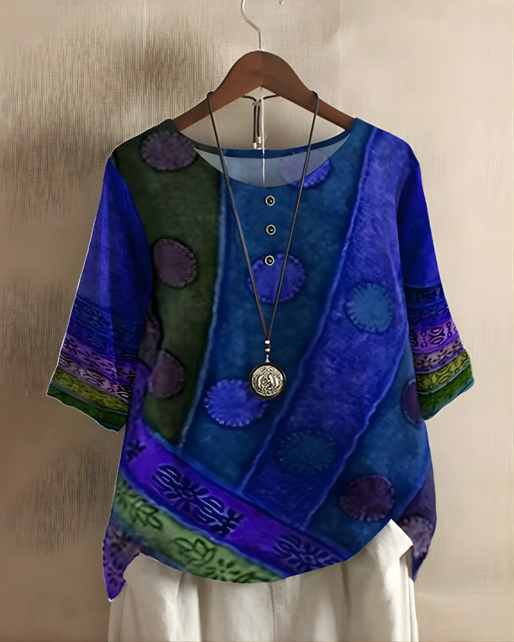 Swobodny letni boho top