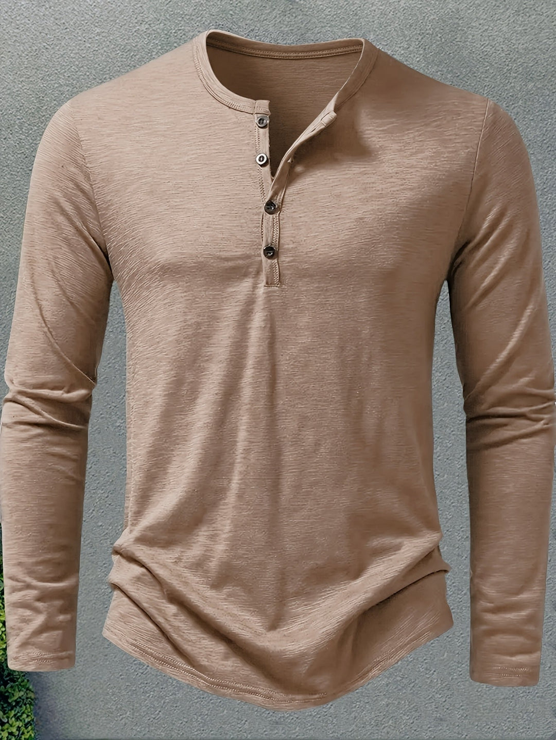 Klasyczny Button-Placket Henley
