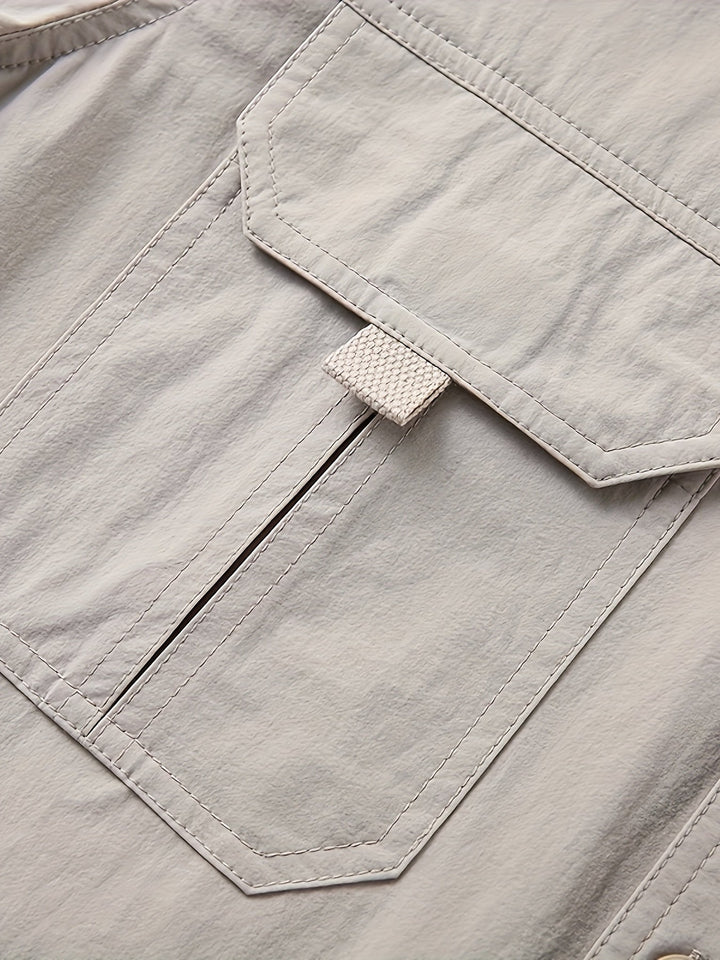 Solidny Multi-Pocket Cargo koszula