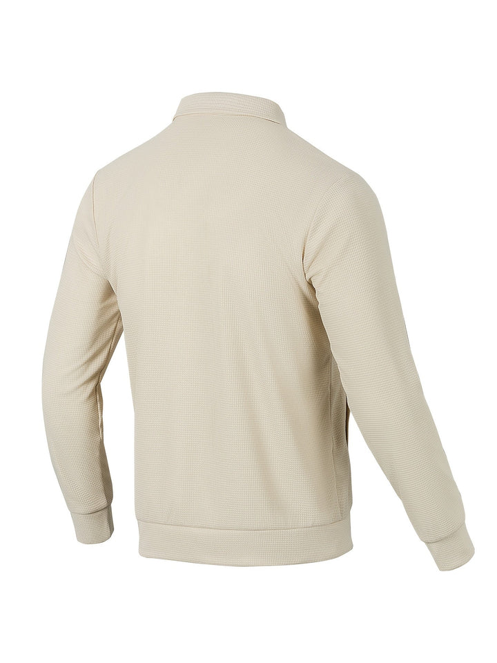 Fakturowany Button-Up kurtka
