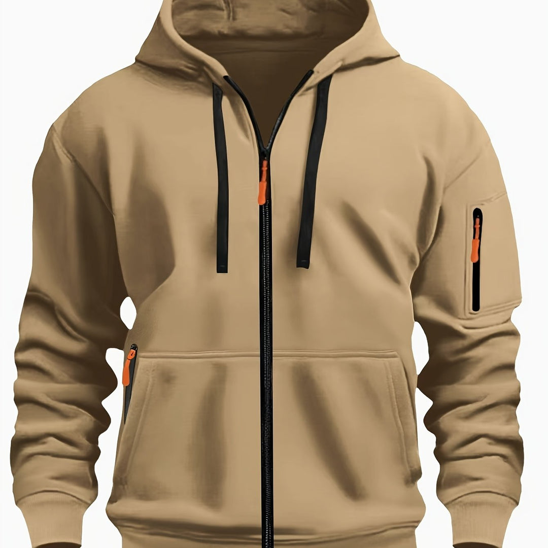 Codzienny Zip-Up bluza z kapturem