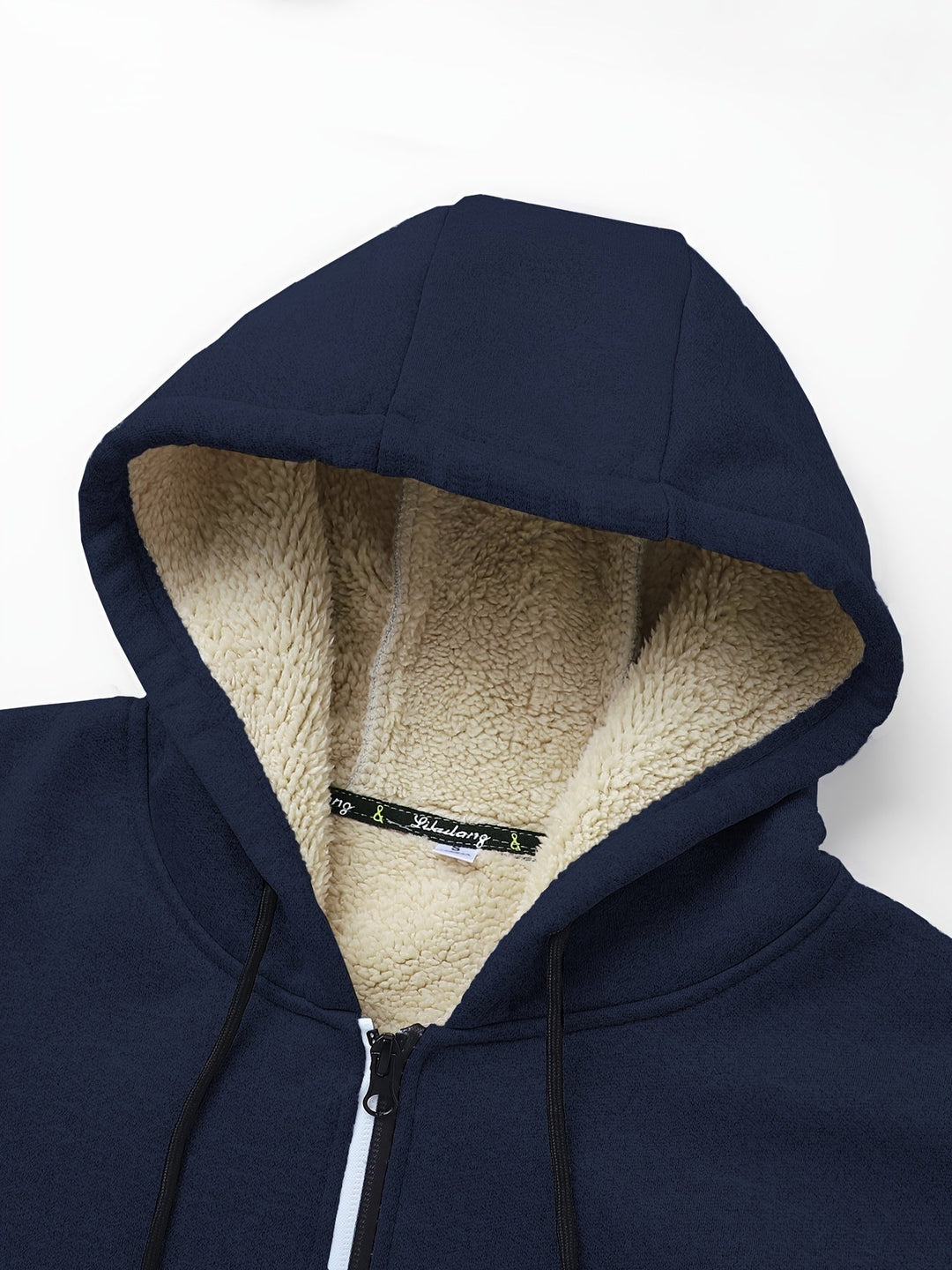 Przytulny z kapturem Zip-Up kurtka