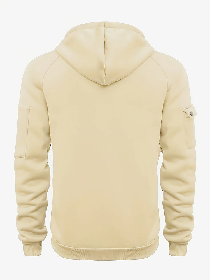 Użytkowy zamek 1/4 bluza z kapturem