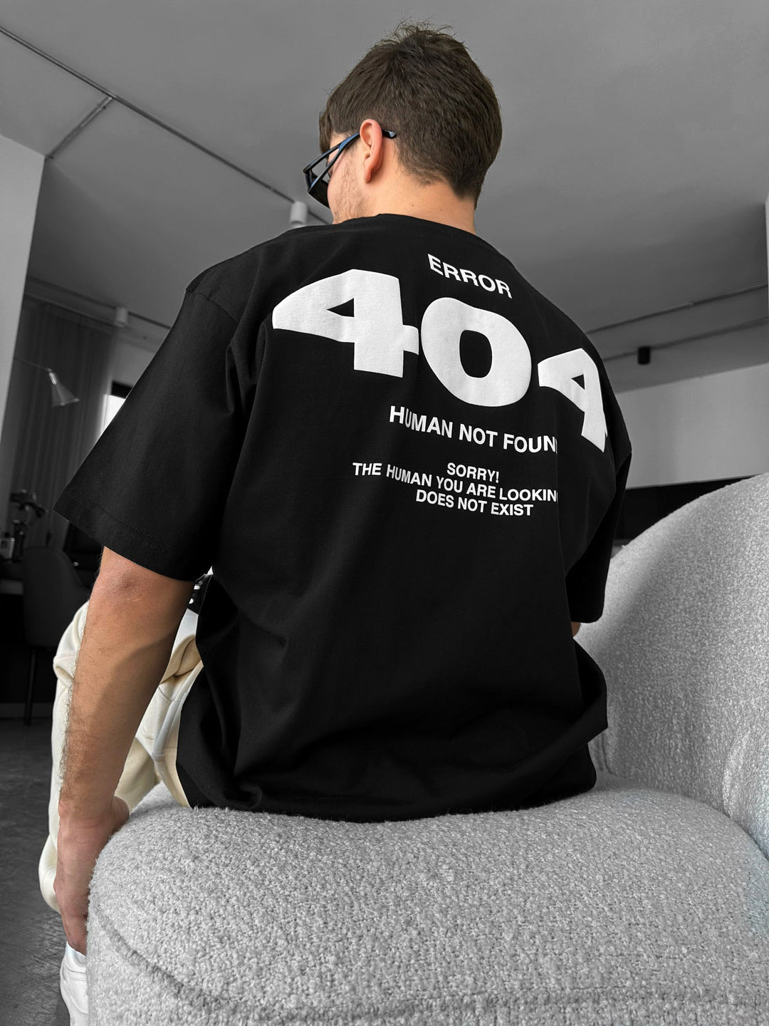 T-shirt Oversize 404 - Czarny i Biały