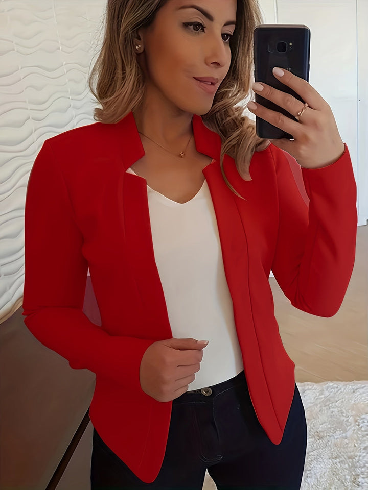 Otwarty przedni dopasowany kurtka