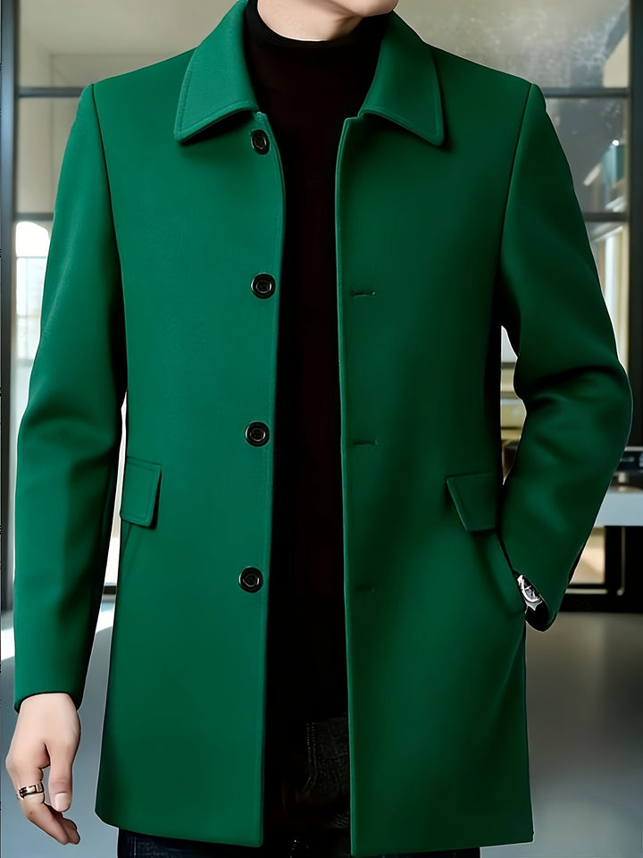 Elegancki Single-Breasted Overcoat