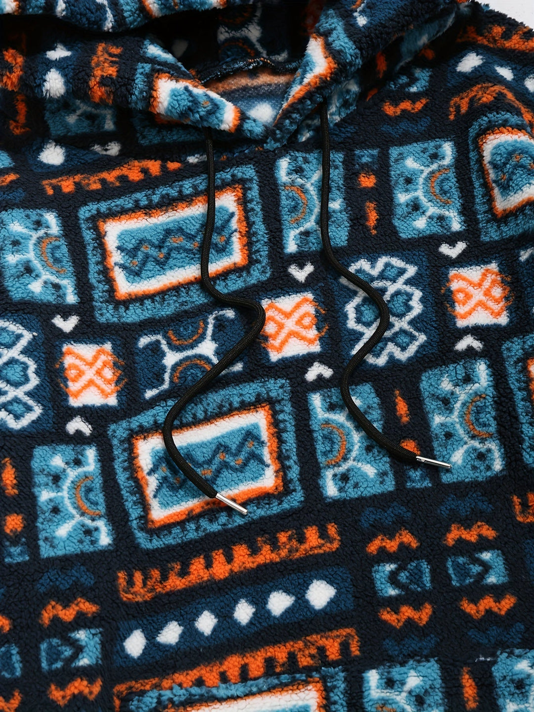 Wzorzysty bluza z kapturem