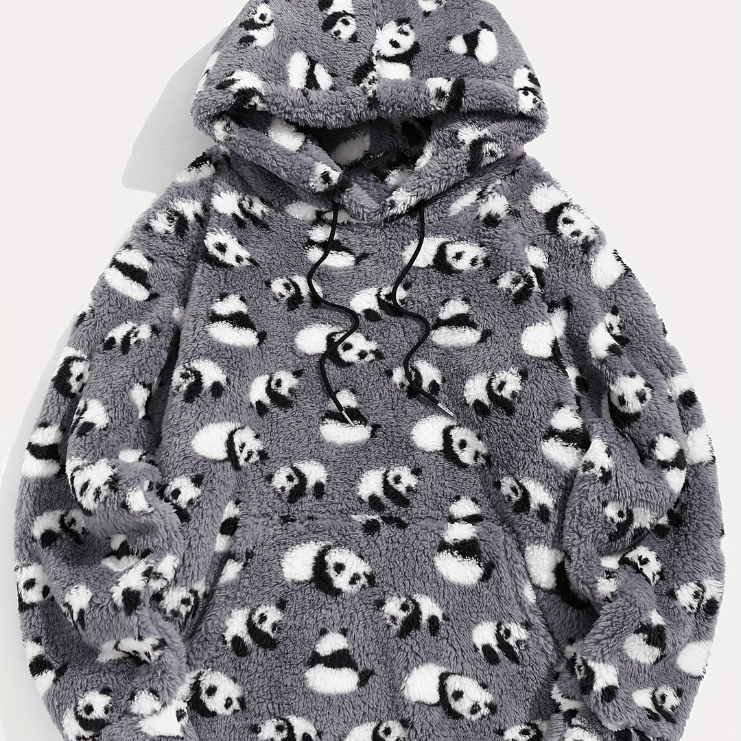 Wzorzysty bluza z kapturem