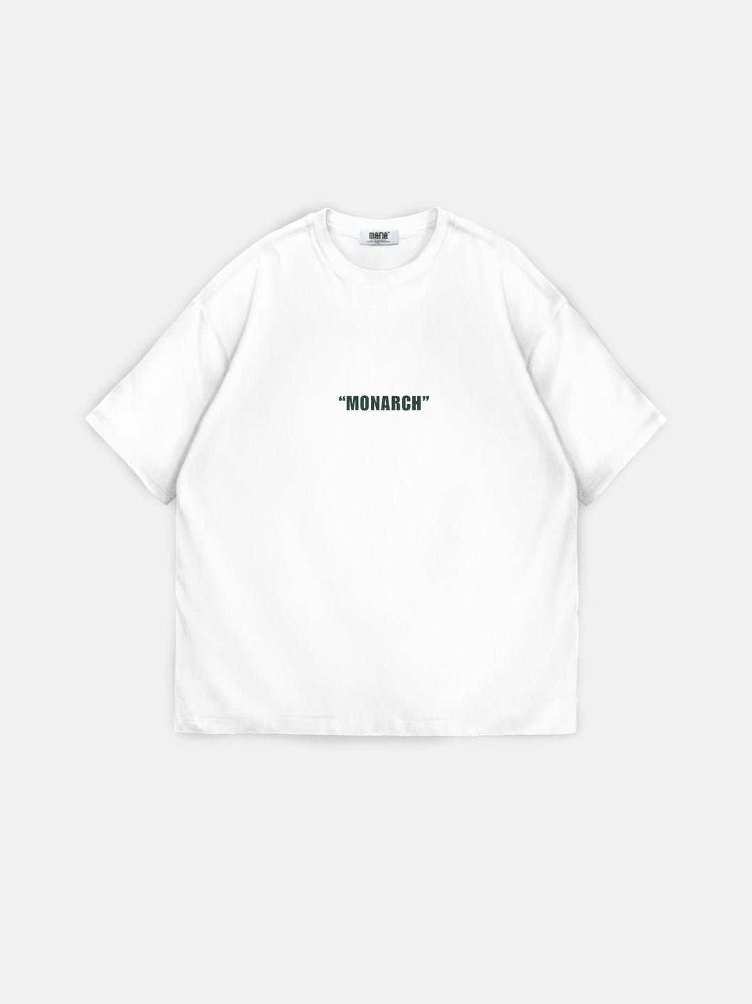 Oversize Monarch T-Shirt - Ecru i Zielony
